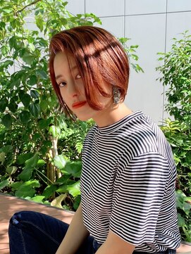 ルバートギンザ(rubato ginza) オレンジブラウンの大人マニッシュショート