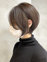 エリマ 武蔵小杉(elima) 武蔵小杉大人ショートボブくびれベージュカラー顔周りレイヤー