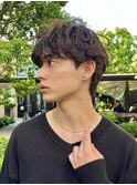 気取らない洒落感 服にも馴染みやすいルーズマッシュパーマ