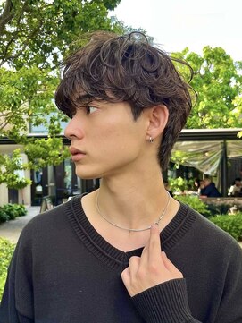 グリーンミドル(GREEN middle) メンズカット:ルーズマッシュメンズパーマ/ニュアンスパーマ