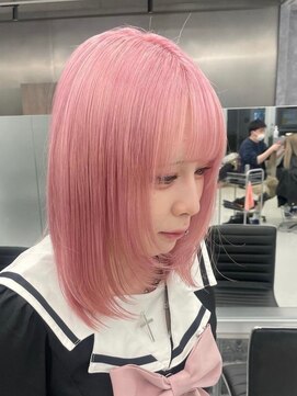 ニューワン バイ ネイバー 立川(Newone by neighbor) レイヤーカットナチュラルハイトーンデザインカラー[立川駅]