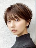 似合わせ小顔ショート×ナチュラルブラウン