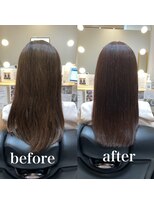 ツヤと髪 クリム(crim)&nbsp;髪質改善エステカラー　ロング　白髪染め　30代、40代、20代