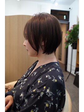 日々 大阪梅田(Hibi) 大人グレージュショートボブ　大阪/梅田/髪質改善/縮毛矯正