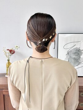 ヘアー アイス 御器所本店(HAIR ICI) 20代30代◎結婚式成人式卒業式タイトシニヨン秋カラー冬カラー