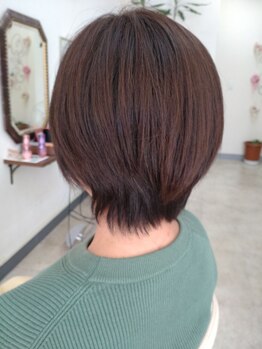 ココロ(Cocoro)の写真/大人女性に人気のショート・ボブスタイル♪骨格・髪質・クセを見極めたカットで、扱いやすいスタイルに！