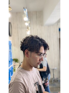 ヘアリゾートエーアイ 浅草店(hair resort Ai) メンズ刈り上げ+波巻きパーマ/浅草/メンズパーマ