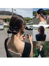 《ヘアセット/顔周りレイヤーstyle/ボルドーカラー/まろやかオリーブカラーが得意♪》stylist:平井 亜実