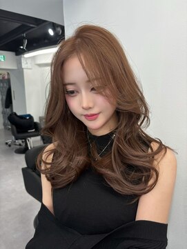 ブリーチなしダブルカラーで作るハニーベージュ♪10代20代30代