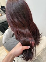 コース(co-th.)&nbsp;ボルドーカラー暖色ブリーチ無しカラー×小野ふゆり