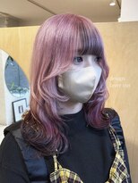 スタン 渋谷(Stam)&nbsp;デザインカラー/ピンクカラー/裾カラー