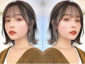 エニ 自由が丘(ENi)の写真/インナーカラー・ハイライト・白髪ぼかしが得意*髪質改善しながら染める透明感デザインカラー[自由が丘]