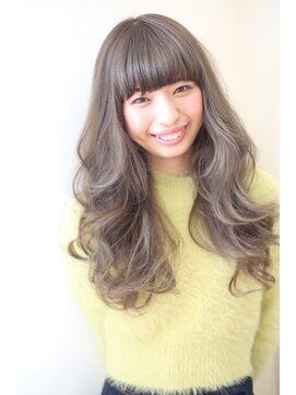 リアン(Lian) パープルグレーアッシュロング