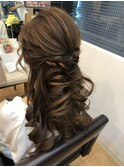 ハーフアップ