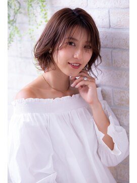 ヘアーアートシフォン 池袋西口店(Hair art chiffon) たまねぎアレンジ大人かわいいエッジショートインナーカラー