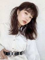 アイティー バイ アルバム 中野店(IT by ALBUM) アッシュミディアム_ウェーブパーマフォギーベージュ_87140