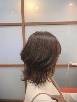 ムードコア 関内店(mu;d Coa) ミディアムレイヤーベージュ