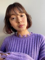 ブラウヘアアンドケア(care)&nbsp;エアリーボブ　　インナーカラー