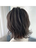☆コントラストハイライト、ホワイトグレー☆10代20代30代40代