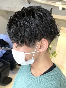 エリマ 調布(elima) アップバングショート/ツイストスパイラルパーマ/メンズパーマ
