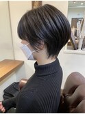 .eer/冬にぴったりの首元すっきりショート☆小顔ショート