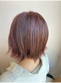 外国人風カラー ピンクハイライト