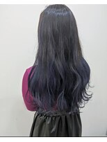 ヘア アスク hair ask&nbsp;ネイビーグラデーションカラー
