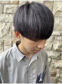 【ブリーチカラー×ダークグレー】