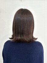 ヘアープロデュース ラピセット 松山(Lapset)&nbsp;20代30代40代髪質改善カラーアッシュベージュ艶感ロブヘアー