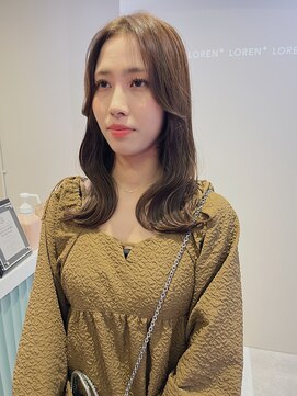 ローレンジウ(LOREN JU) 透明感髪質改善ベージュダブルカラーミルクティーグレージュ