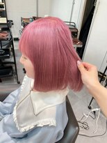 ベレーザ 渋谷(BELEZA)&nbsp;7374ニュアンスカラーカシスレッド艶髪韓国タンバルモリボブ