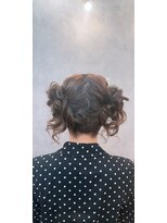 ヘアメイクアンドセットサロン リッコ(Hair make&set salon Ricco)&nbsp;大阪梅田ヘアセットRiccoのツイン編み込みセット