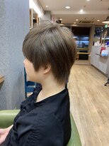 ブロッサム 東中野店 メンズライクミニウルフショートウルフウルフパーマハイライト