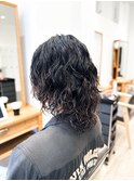 【メンズ★大名】スパイラルパーマ×ウルフカット×ロングヘアー