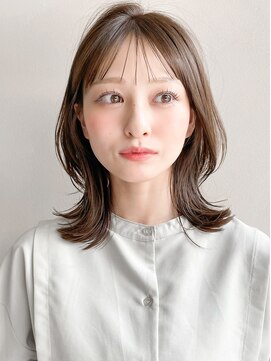 リヤン 表参道(lyann) 暗めカラーデザインカラーフェイスフレーミングミディアムヘアa