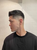 ビーバイエイトジェンツ(Bee by EIGHT GENTS)&nbsp;ブルーブラック/スペインカール/スパイキーショート/心斎橋 ブ