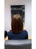縮毛矯正×切りっぱなし