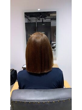 アリーズ シブヤ(ALLYS shibuya) 縮毛矯正×切りっぱなし