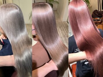 マイン(main)の写真/長く続けられるハイトーンカラーをご提供！あなたに似合う「ベストカラー」を色落ちまで可愛く楽しめます♪