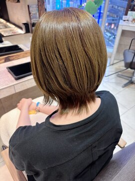 ヘアリゾート粋 ティガ 池袋店(tiga) ショートカット/ブリーチカラー/ブラウンベージュ