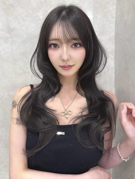 マウル ナゴヤ 名駅(MAEUL NAGOYA) 韓国前髪 くびれヘア 夏のヘアアレンジ 暗めカラー