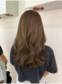 ココアベージュ/オリーブグレー[レイヤーカット/髪質改善/銀座]