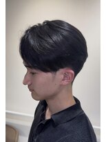 ビビット 大宮店(Vivid)&nbsp;メンズ縮毛矯正　毛流れセンターパート　黒髪　大宮