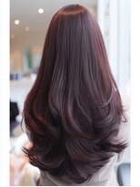 ダル 渋谷/表参道(DAL.)&nbsp;大人オリーブブラウン顔周りレイヤーカーテンバング韓国