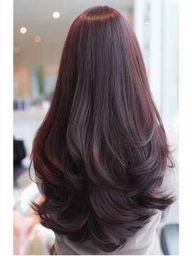 ダル 渋谷/表参道(DAL.) 大人オリーブブラウン顔周りレイヤーカーテンバング韓国