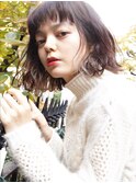 リラックスフレンチボブにニュアンスでのインナーカラー