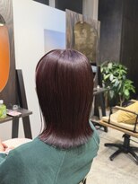ノーム(norm)&nbsp;ツヤ感カシスブラウンボブ
