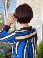 ミヤタ美容室(MIYATA)&nbsp;春っぽピンクブラウンショート