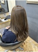 ミルクティーブロンド/ダークブルー/鎌取/市川いづみ
