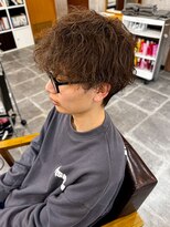 アムレヘアー(amule hair)&nbsp;【amule hair】ブラウンカラー/スパイラルパーマ/20代